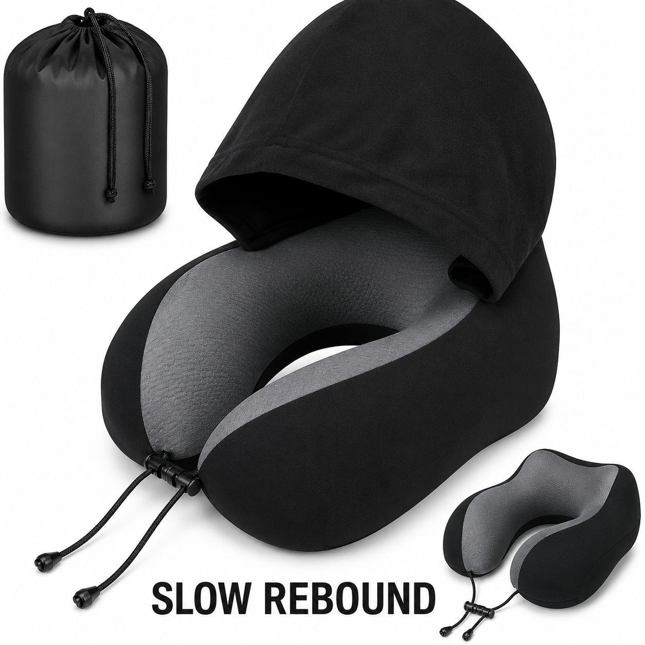 CloudHood™ – Almohada de Viaje con Capucha