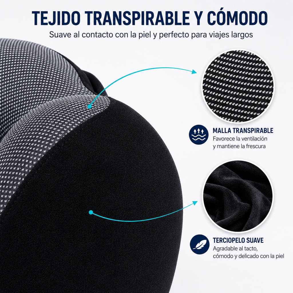 CloudHood™ – Almohada de Viaje con Capucha