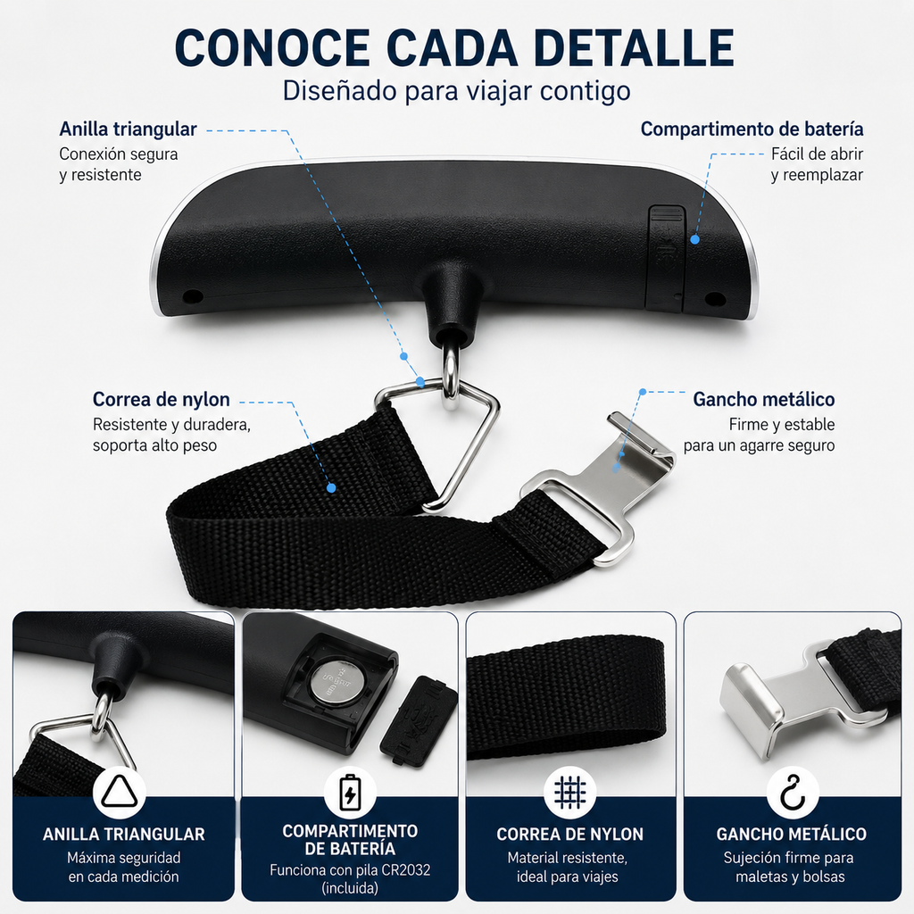PesaGo™ – Báscula Digital de Viaje
