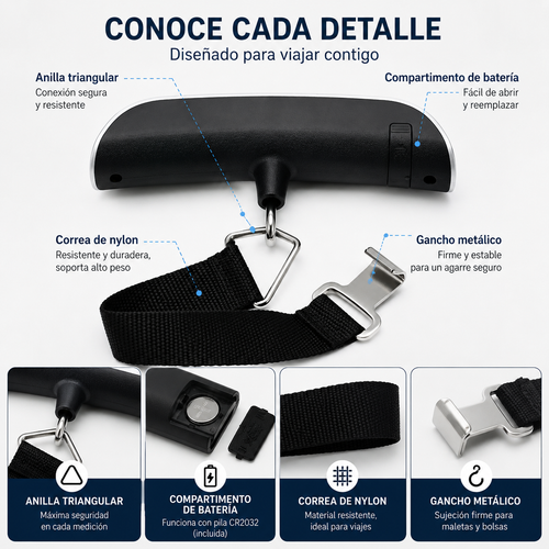 PesaGo™ – Báscula Digital de Viaje