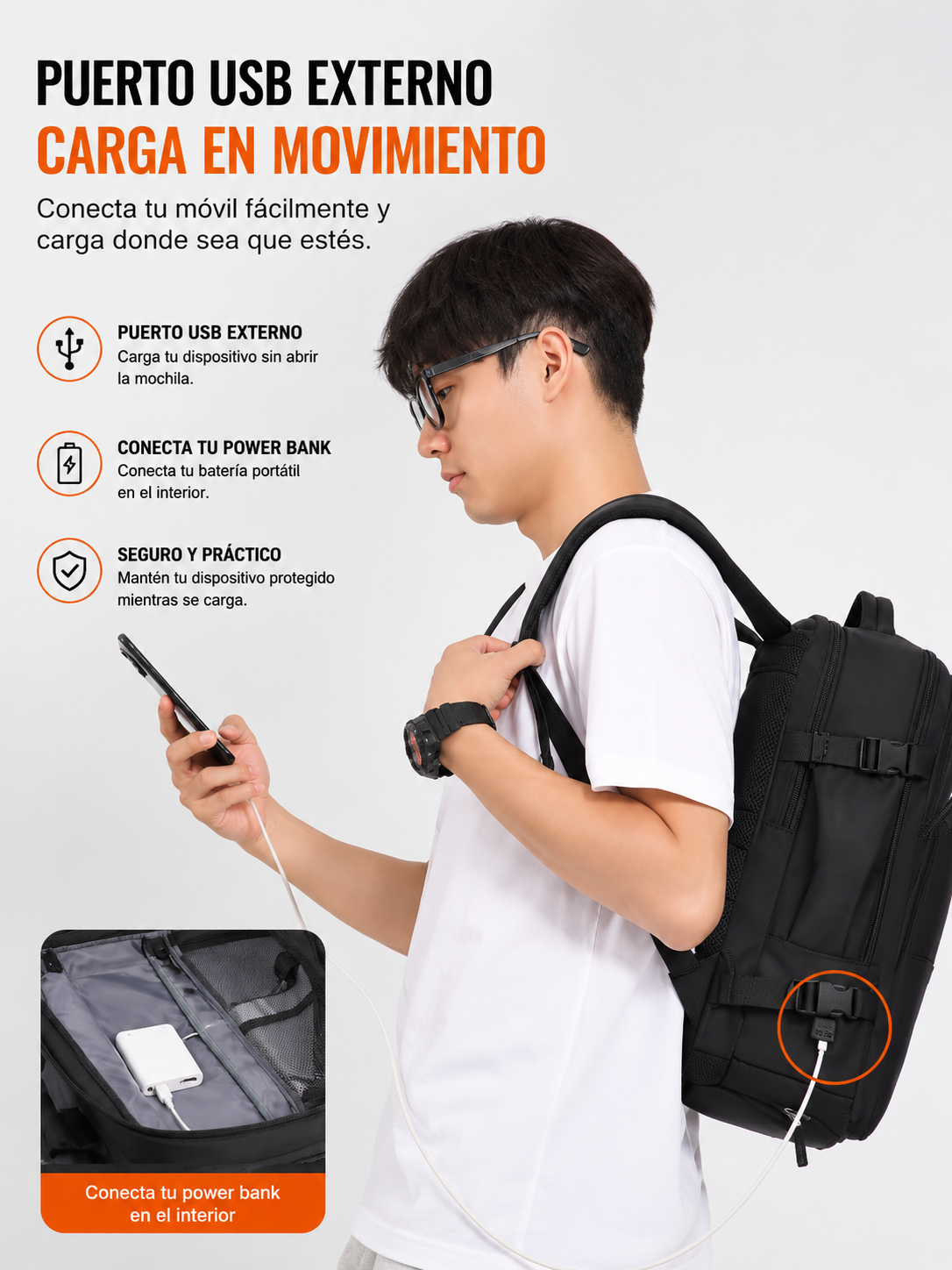CabinMax™ – Mochila de Cabina 40×20×25 cm